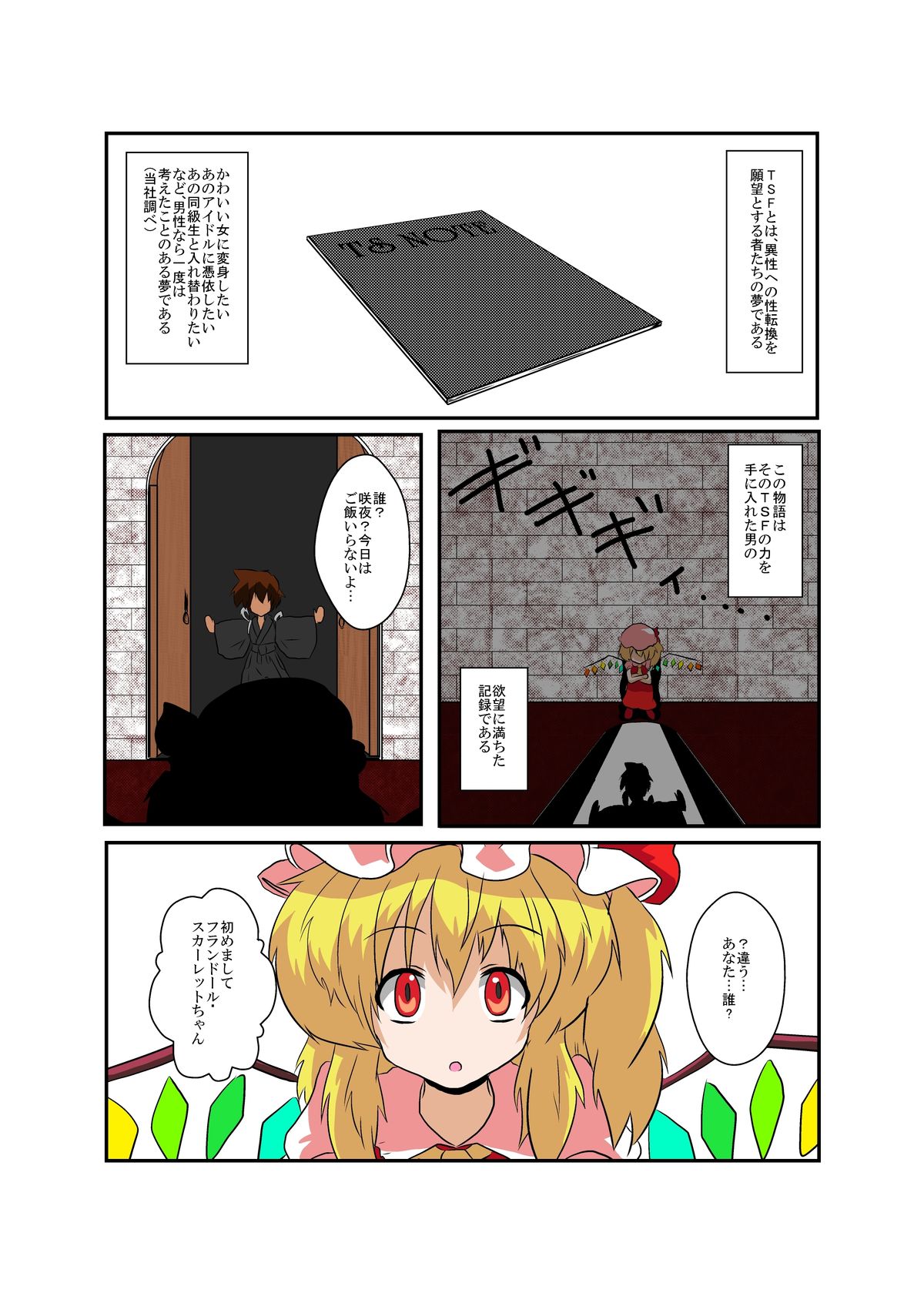 [あめしょー (三日月ネコ)] 東方ＴＳ物語 ～フランドール編～ (東方Project)