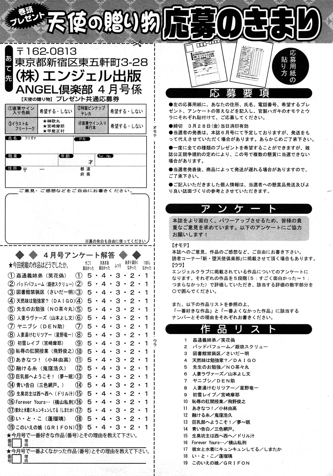 ANGEL 倶楽部 2008年4月号