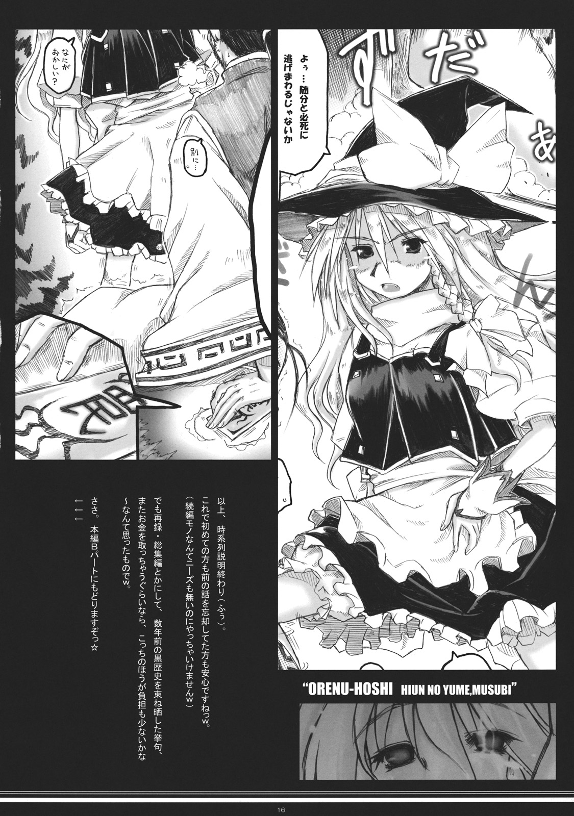 (例大祭9) [暗黒暴走組 (アイヌマニア)] 折レヌ星 非運ノ夢、結ビ (東方Project)