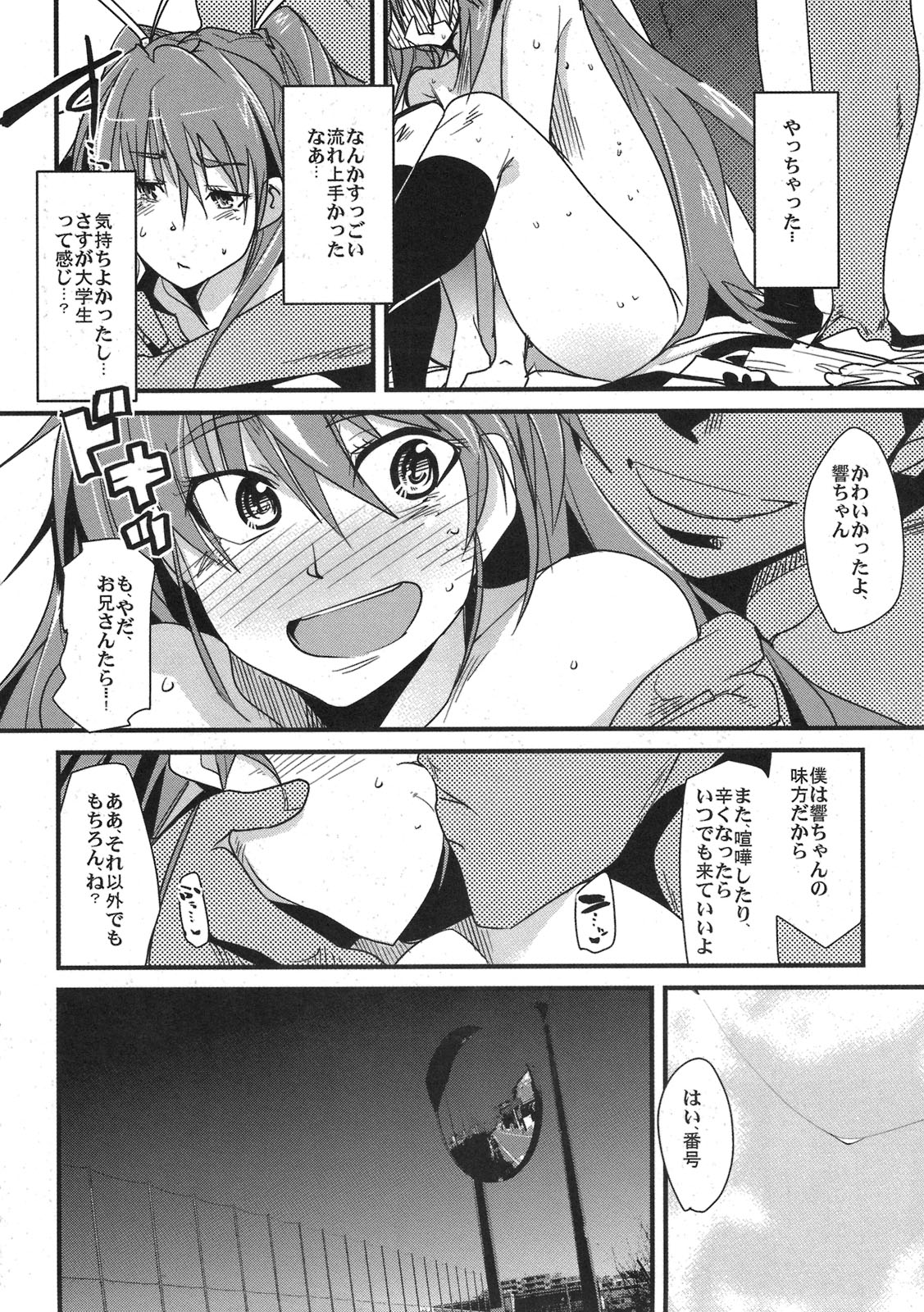 (COMIC1☆5) (同人誌) [ブロンコ一人旅 (内々けやき)] 夜に響く (スイートプリキュア)