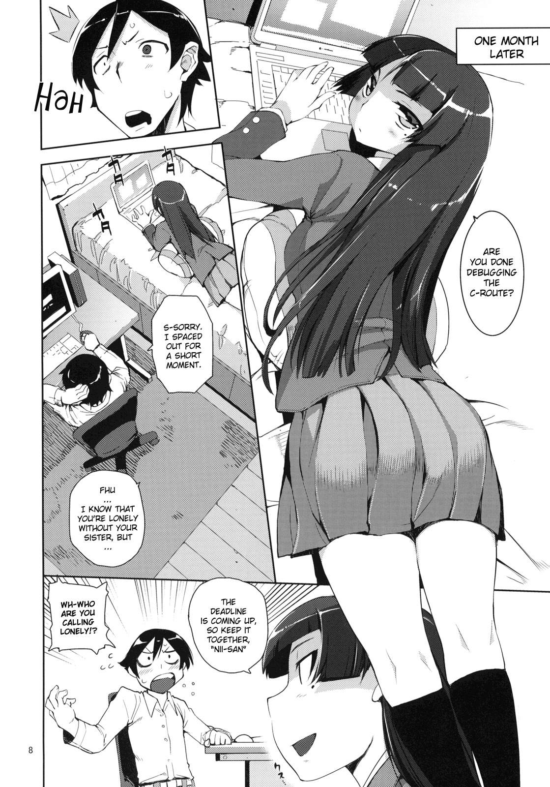 (C78) [ひょこ道 (ひょころー)] お、俺の妹がぁ 2 (俺の妹がこんなに可愛いわけがない) [英訳]