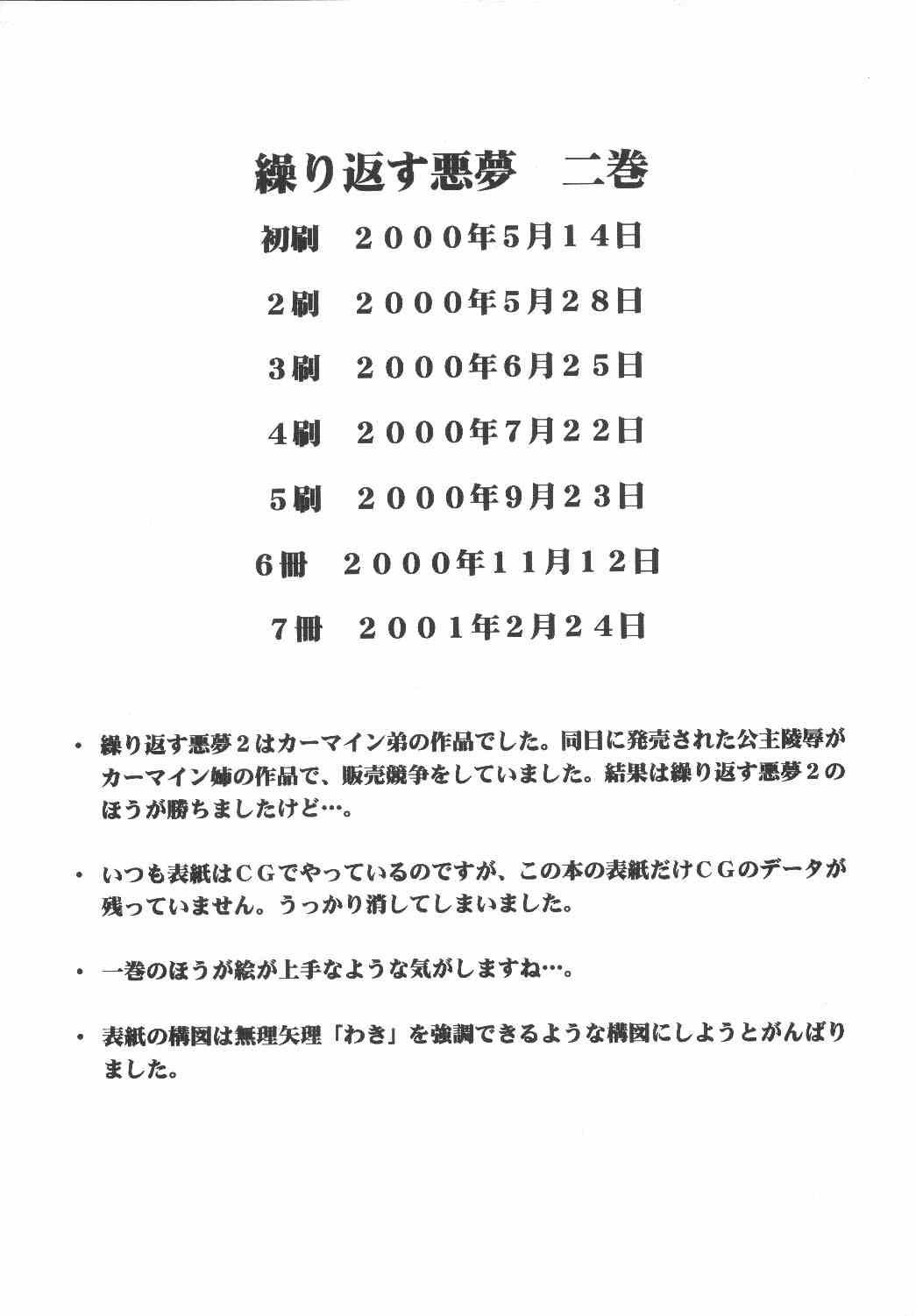 [クリムゾンコミックス (カーマイン)] 悪夢総集編