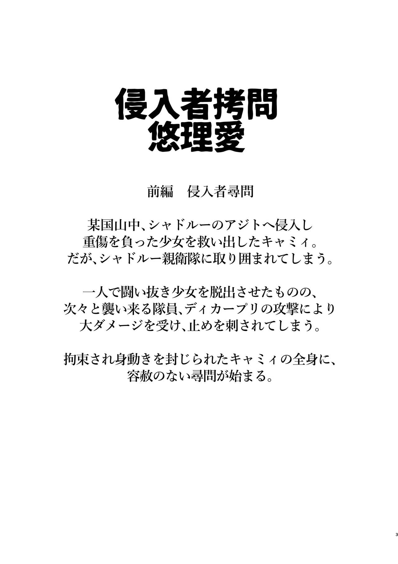 [悠理愛個人誌会 (悠理愛)] 侵入者拷問 (ストリートファイター) [DL版]