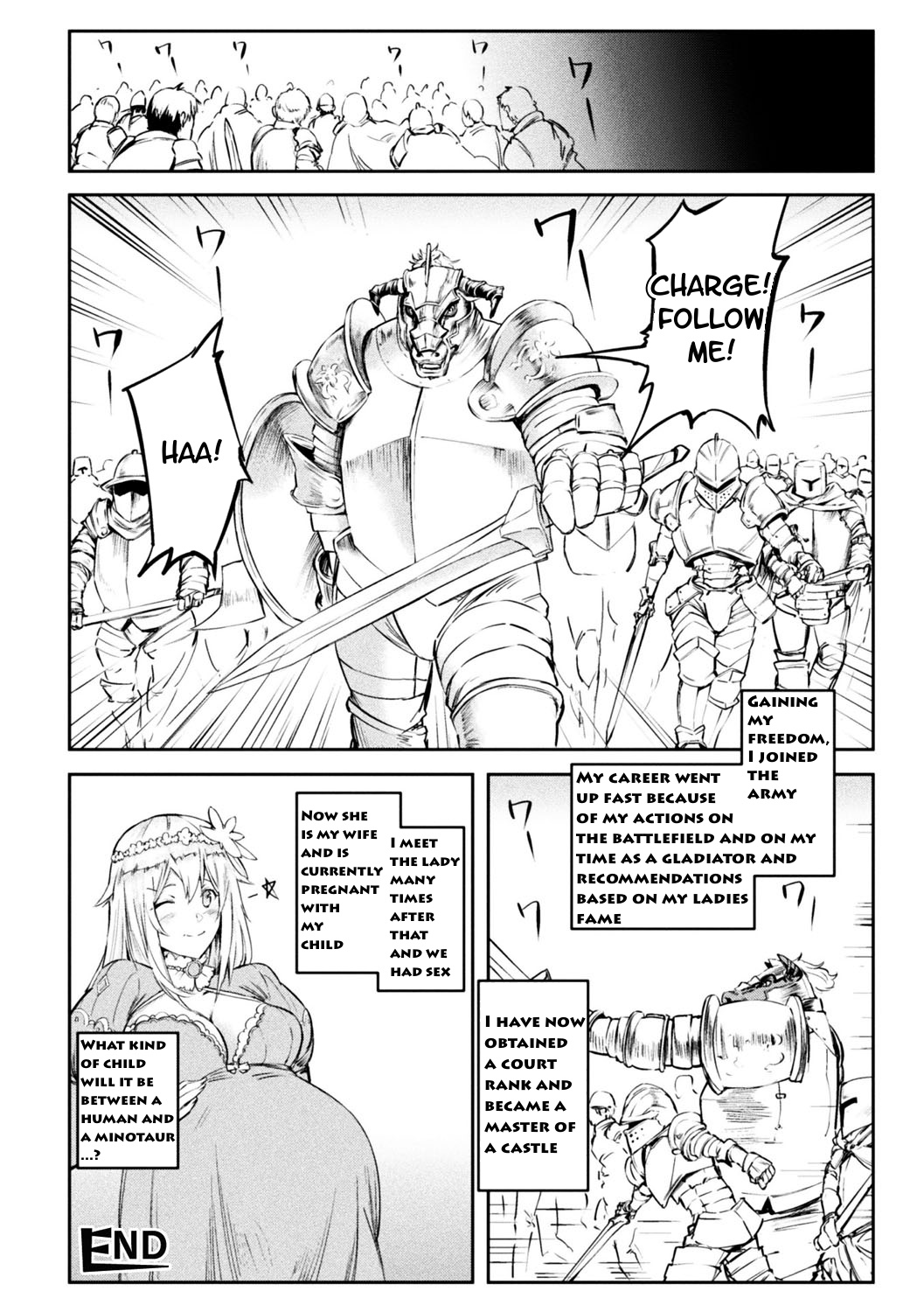 [比比山よきかな] 転生してミノタウロスになったらお嬢様に迫られた件 (別冊コミックアンリアル 転生したら Vol.1) [英訳] [DL版]