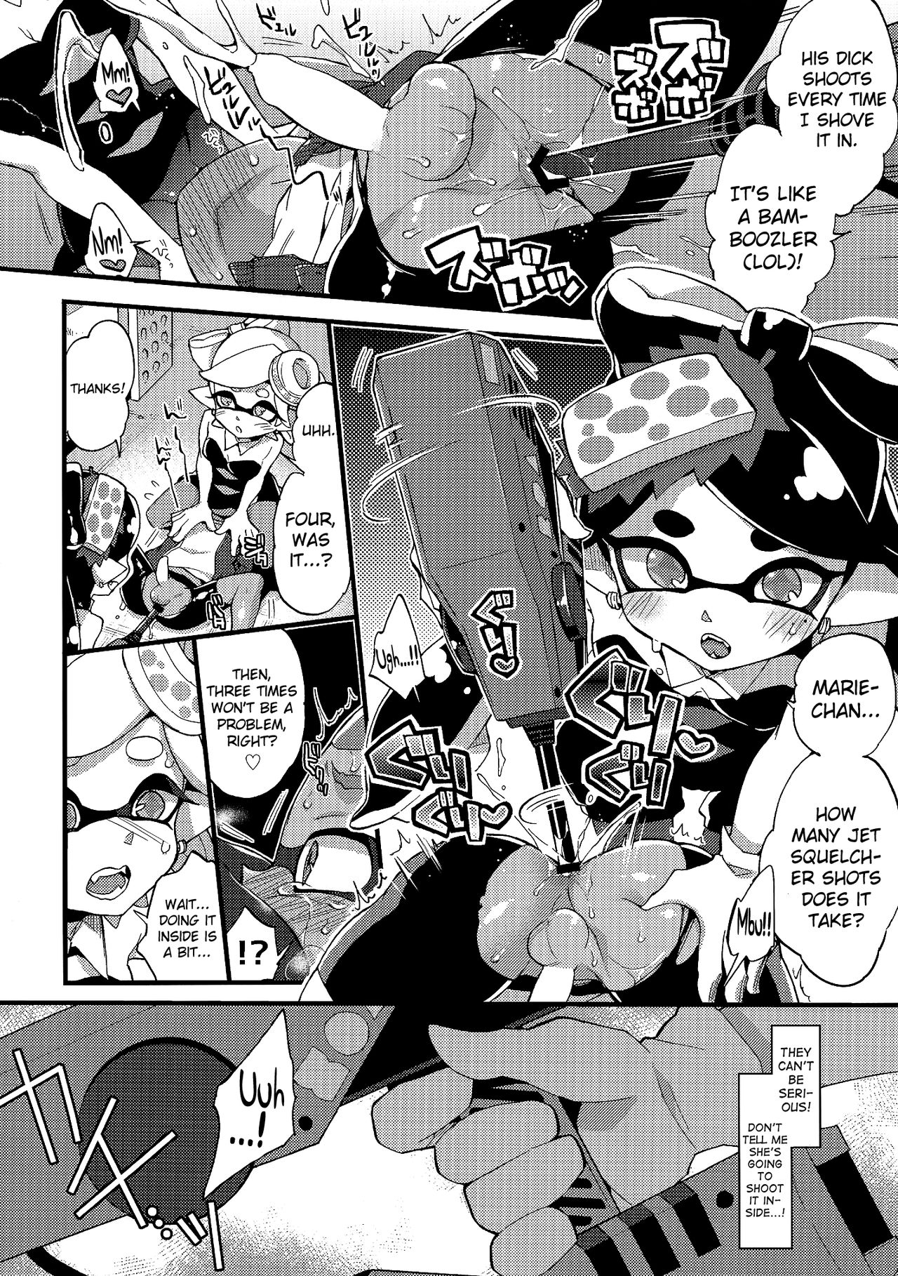 (C92) [紺色ドロップス (森島コン)] 理論上3発までなら耐えられます。 (スプラトゥーン) [英訳]