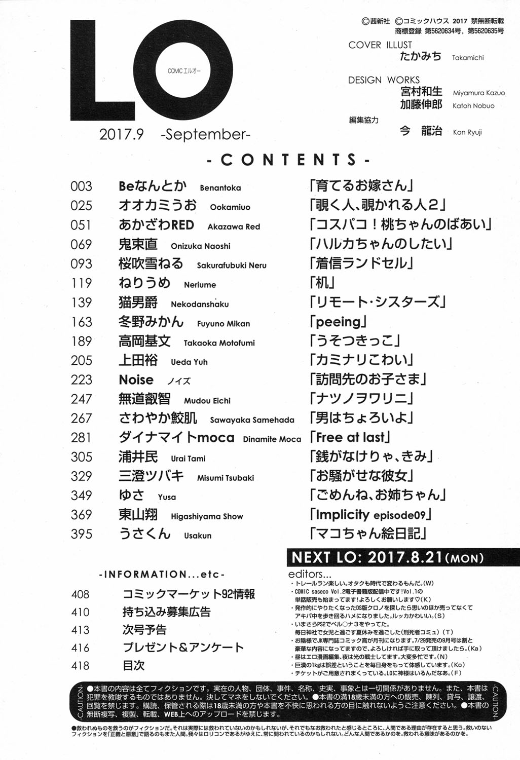 COMIC LO 2017年9月号 [DL版]