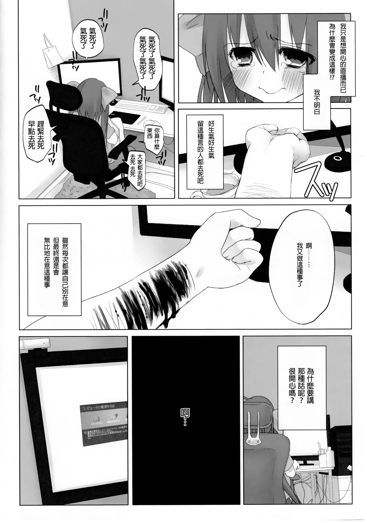 (例大祭9) [Chemical Janky (シオリ)] ニコ生はたたん (東方Project) [中国翻訳]