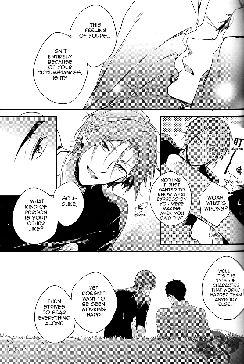 (C86) [PureSlider (松雄)] やさしい独占欲 前編 (Free!) [英訳]