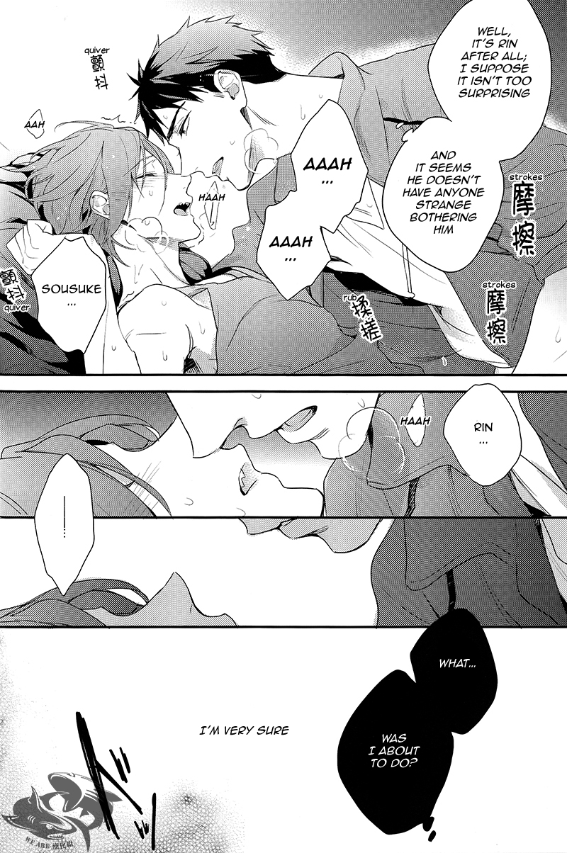 (C86) [PureSlider (松雄)] やさしい独占欲 前編 (Free!) [英訳]