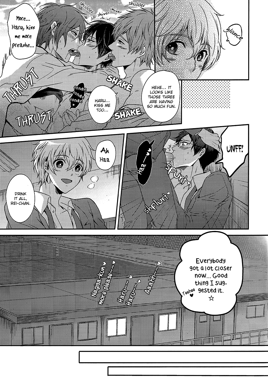 (C84) [からあげオブザイヤー (からあげむちお)] おとなむけFreeのフリーダムな本 (Free!) [英訳] [無修正]