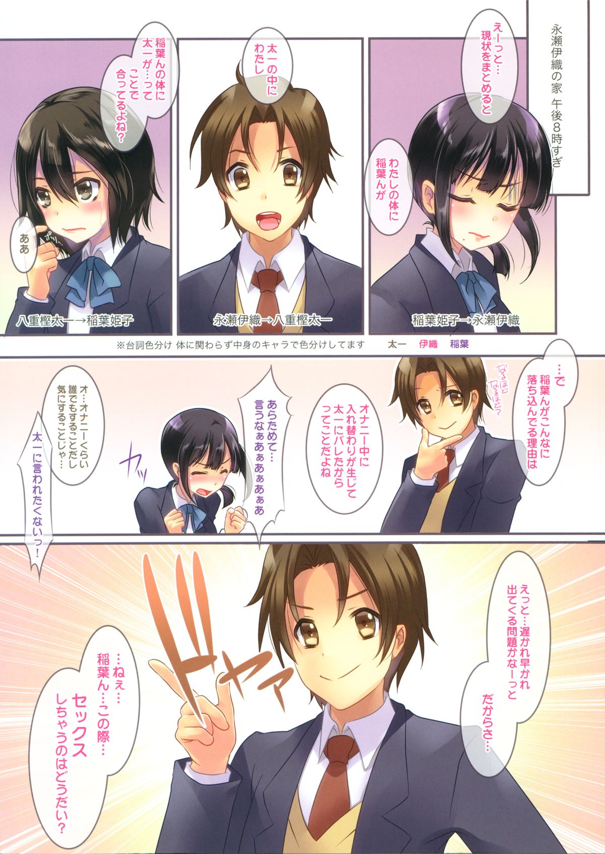 (C82) [slice slime (108号)] ねぇ…稲葉ん…この際セックスしちゃうのはどうだい? (ココロコネクト)