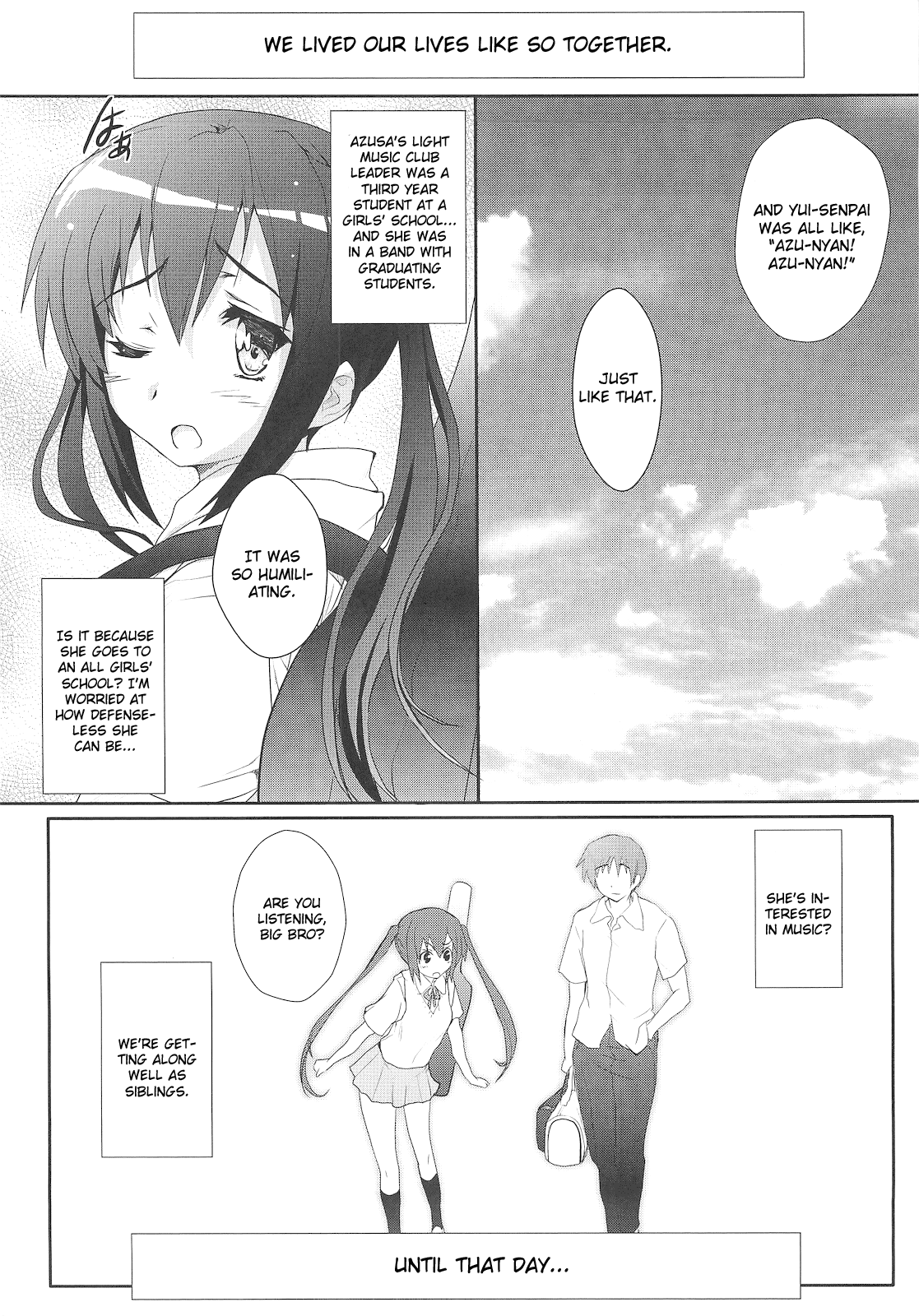 [サークルARE (華師)] 俺の義妹があずにゃんのわけがない 完。(けいおん！) [英訳]
