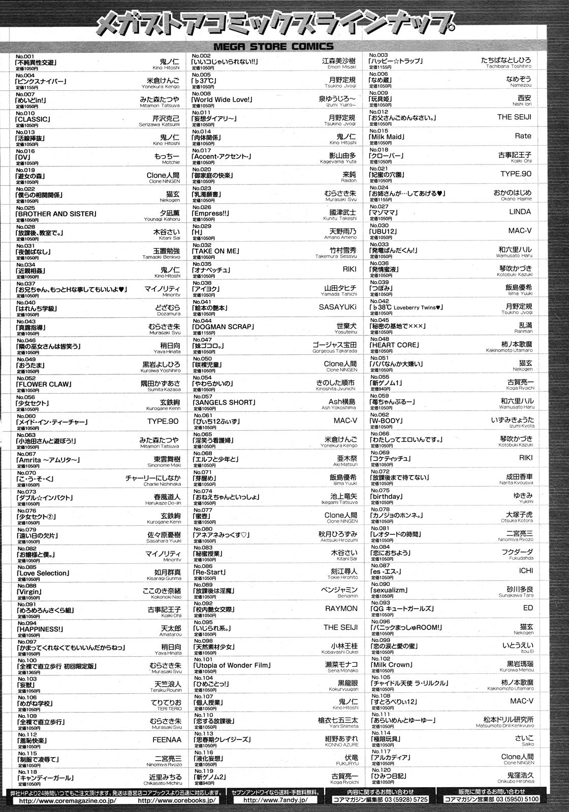 コミックメガストア 2008年5月号