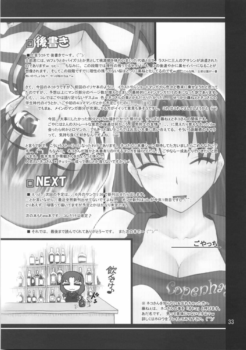 (COMIC1) [ぷり桃 (ごやっち)] ネコトラ ～ネコ科のお姉さんは好きですか？～ (Fate/hollow ataraxia)