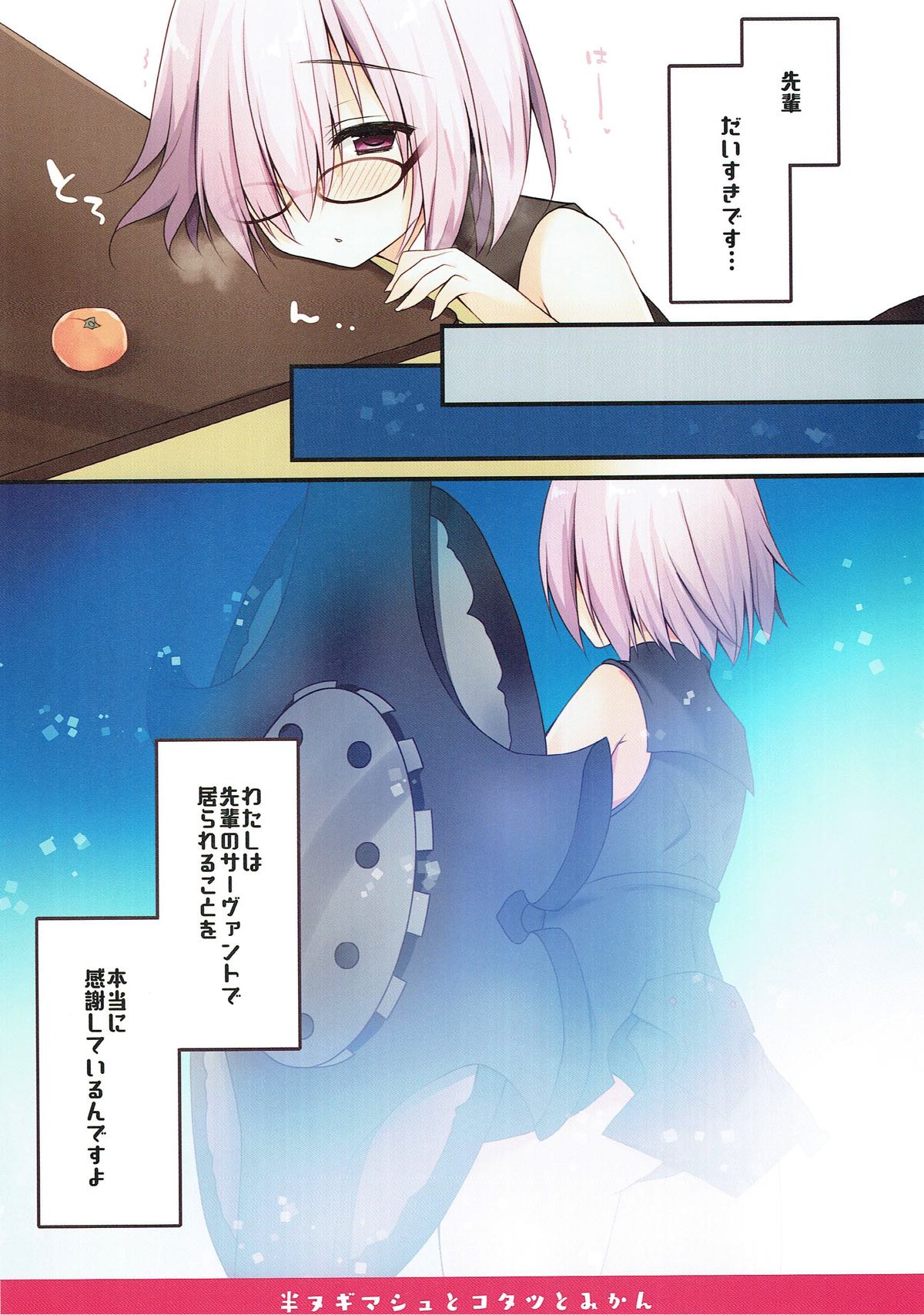 (C93) [イズミユ (いずみゆひな)] 半ヌギマシュとコタツとみかん (Fate/Grand Order)