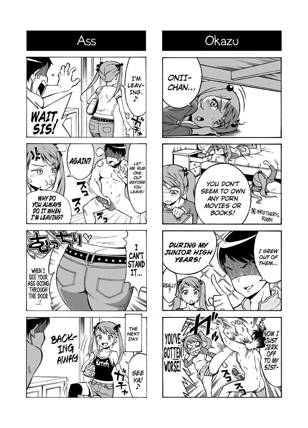 [RED Paprika] ヘンタイ兄貴のサイテー漫画『おに→イモ』[英訳]