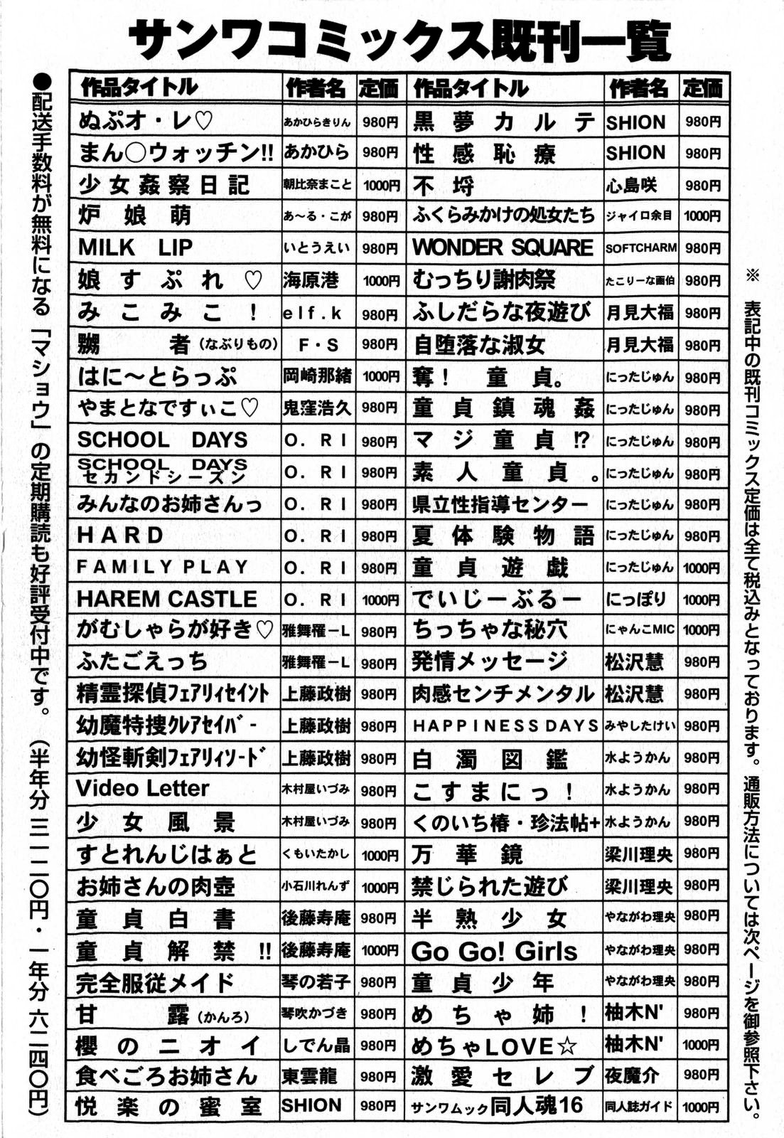 コミック・マショウ 2009年6月号