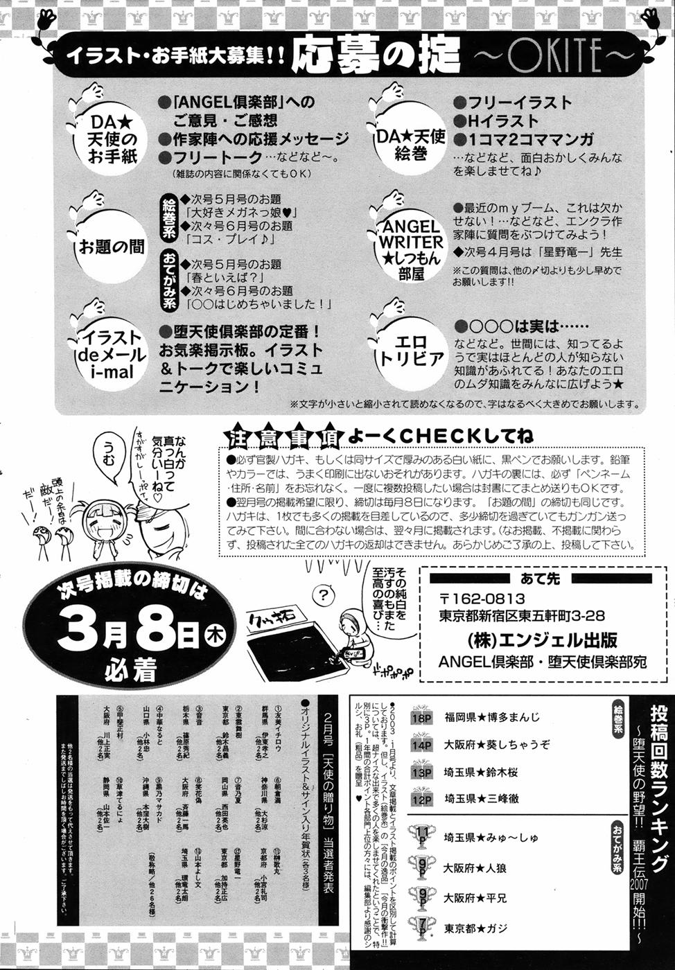 ANGEL 倶楽部 2007年4月号