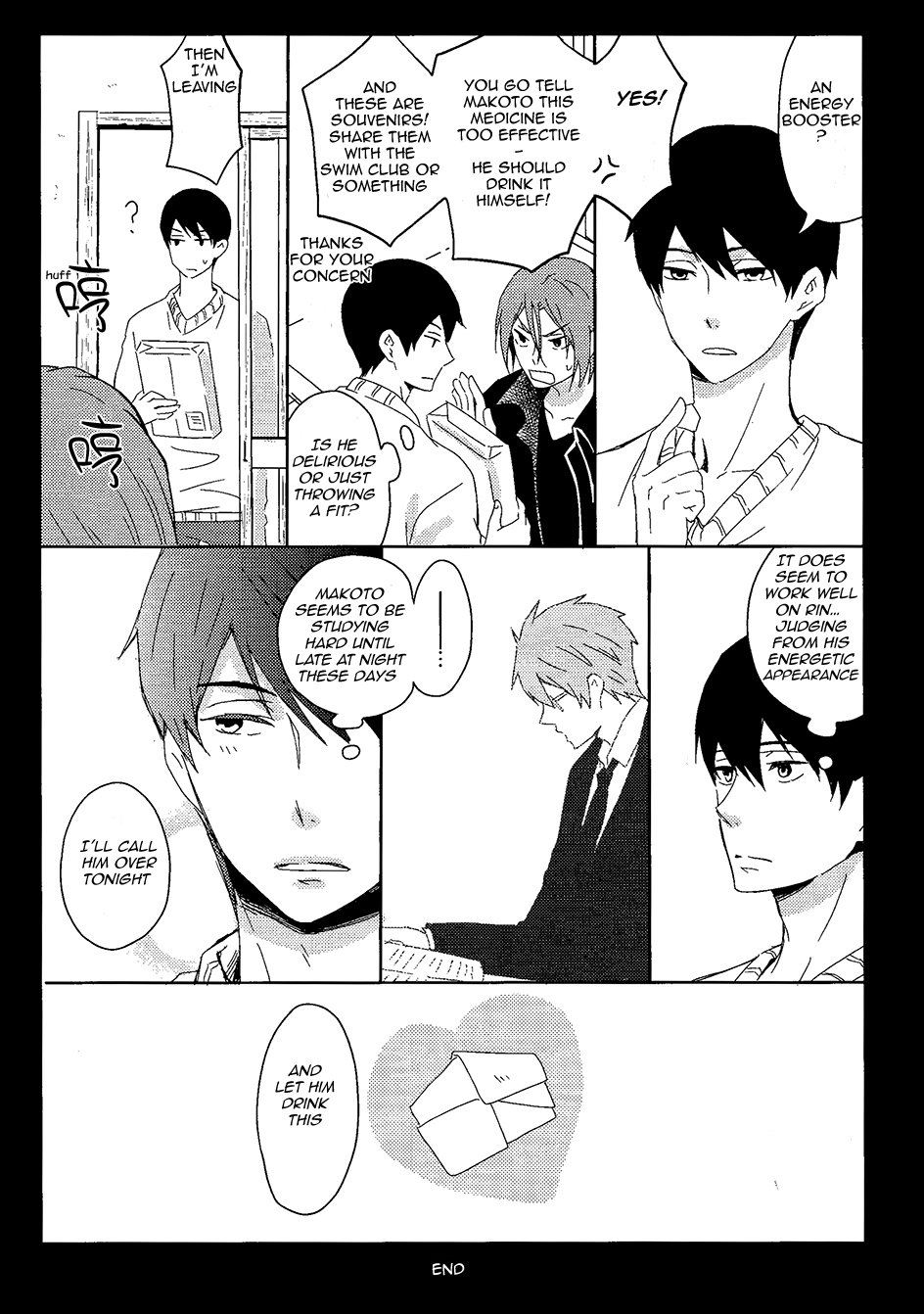 (C87) [ピカデリー (案丸広)] 元気のお薬 (Free!) [英訳]