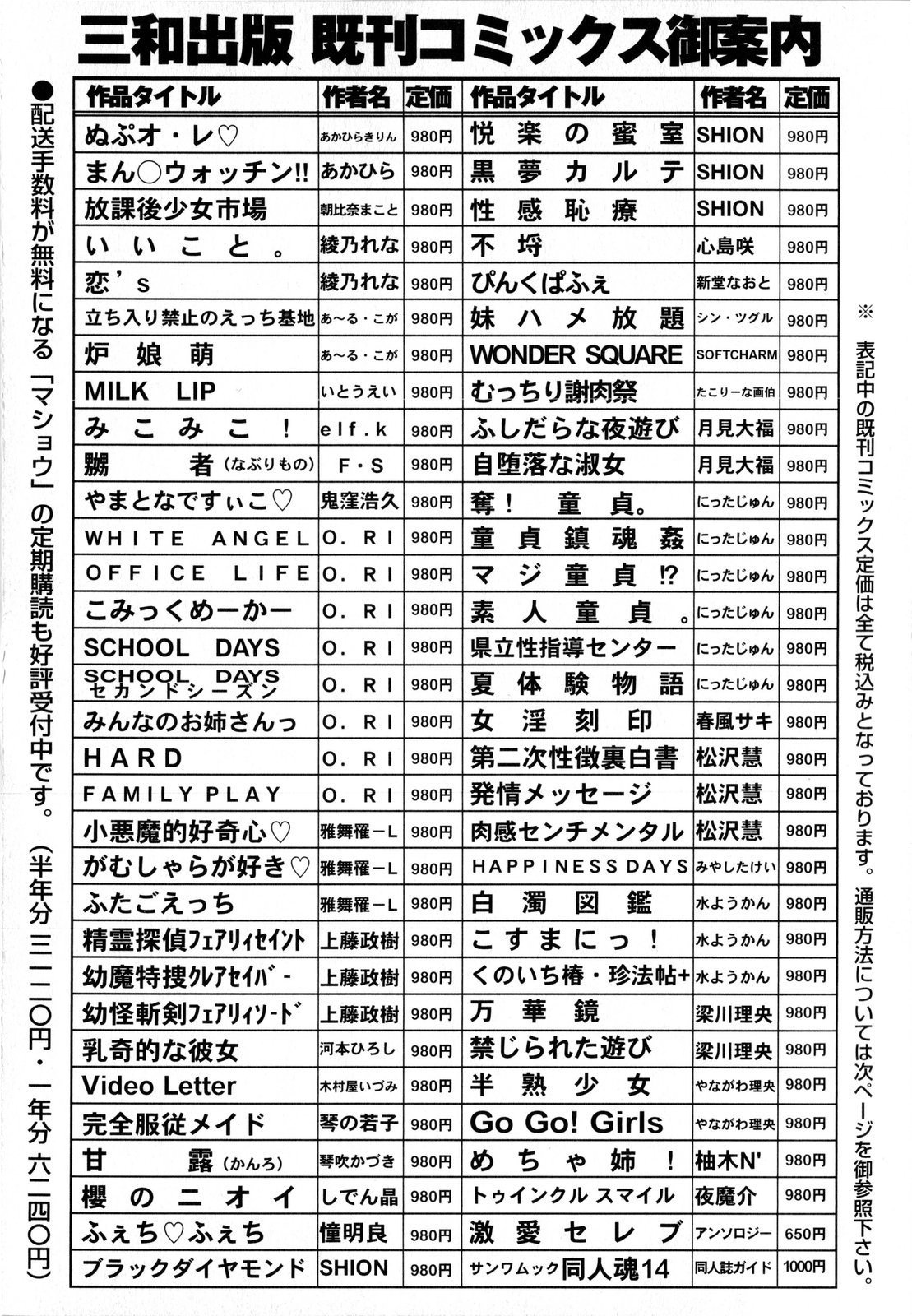 コミック・マショウ 2008年3月号