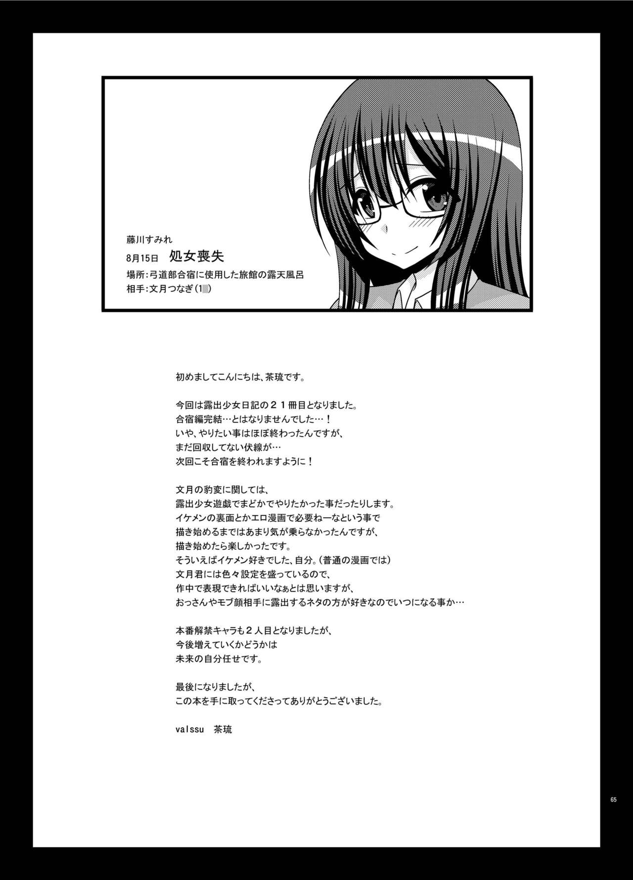 [valssu (茶琉)] 露出少女日記21冊目 [DL版]