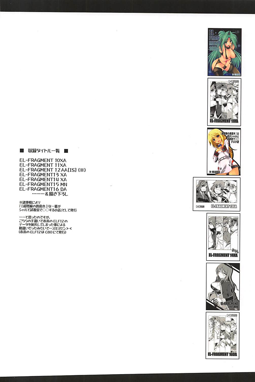 (C84) [ELHEART'S (息吹ポン)] とにかくいろいろ混ざってます。 -EL-FRAGMENT総集編2- (よろず)