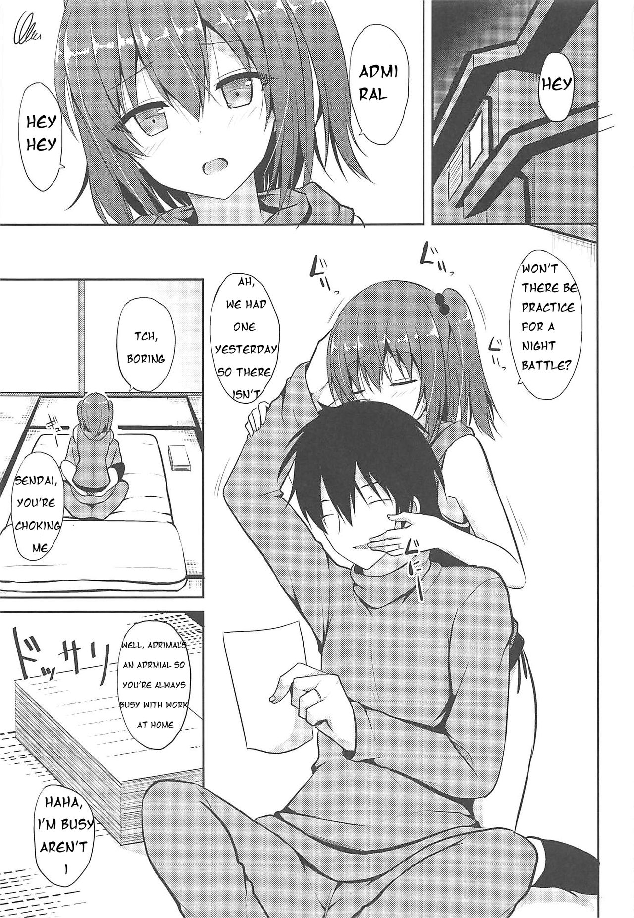 (COMIC1☆11) [ねこのこね (タケユウ)] 川内とHな私生活 (艦隊これくしょん -艦これ-) [英訳]