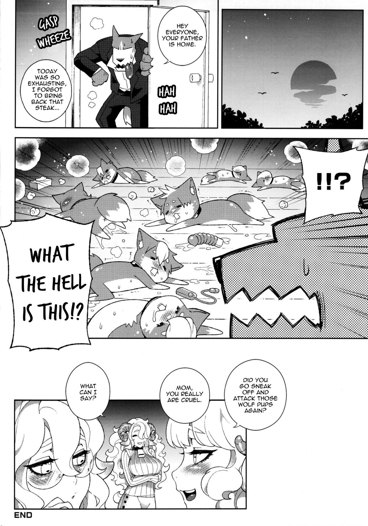 (C84) [サービスヘブン、龜魚派 (カレイ、阿鼻龜仙人)] 童年破壊～狼と七匹の子羊～ (狼と七匹の子山羊) [英訳] [無修正]