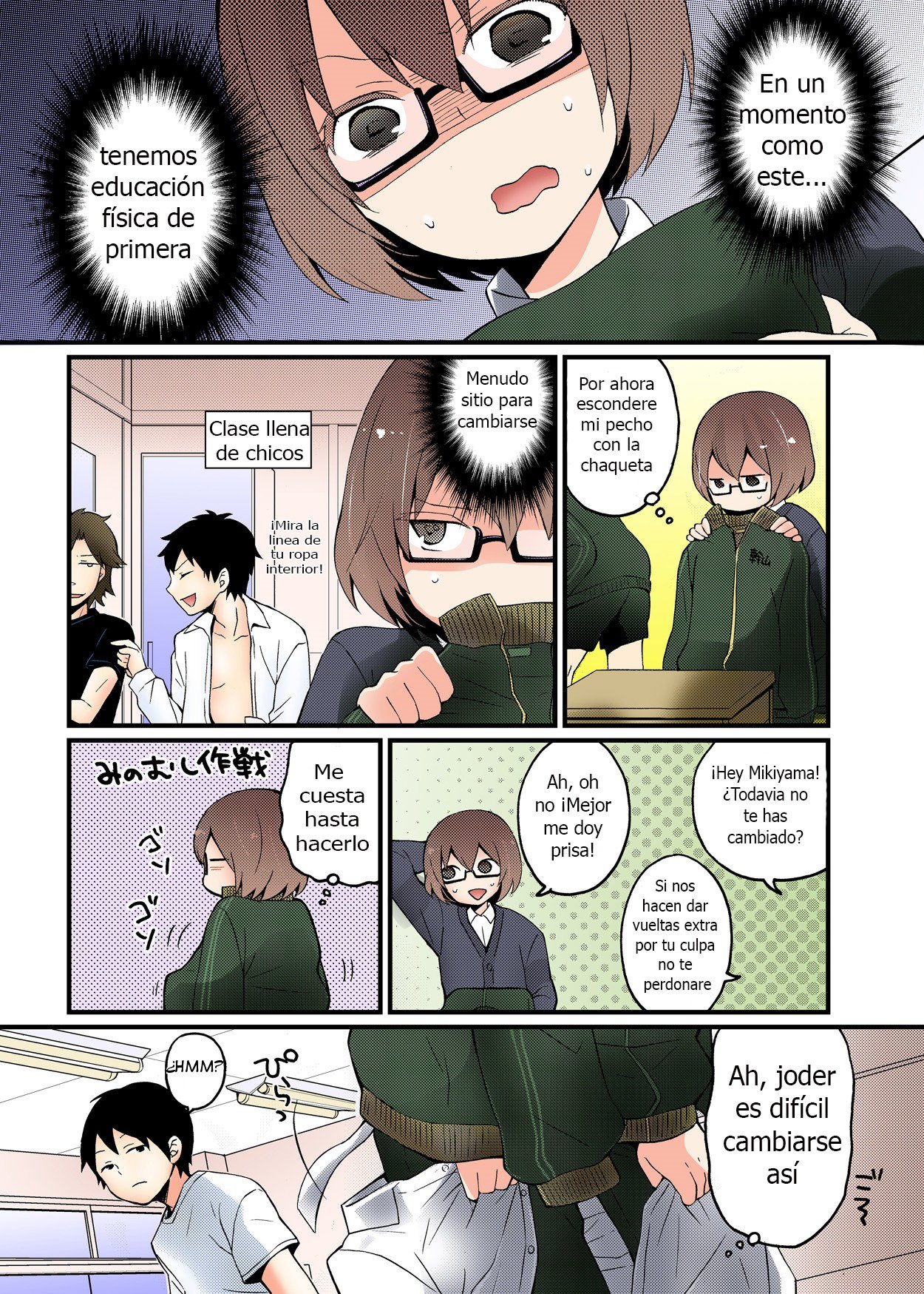 とつおん！ -Totsuzen Onnanonko Ni Natta No De、Ore No Oppai Monde MimasenKa-Ch1-6Español
