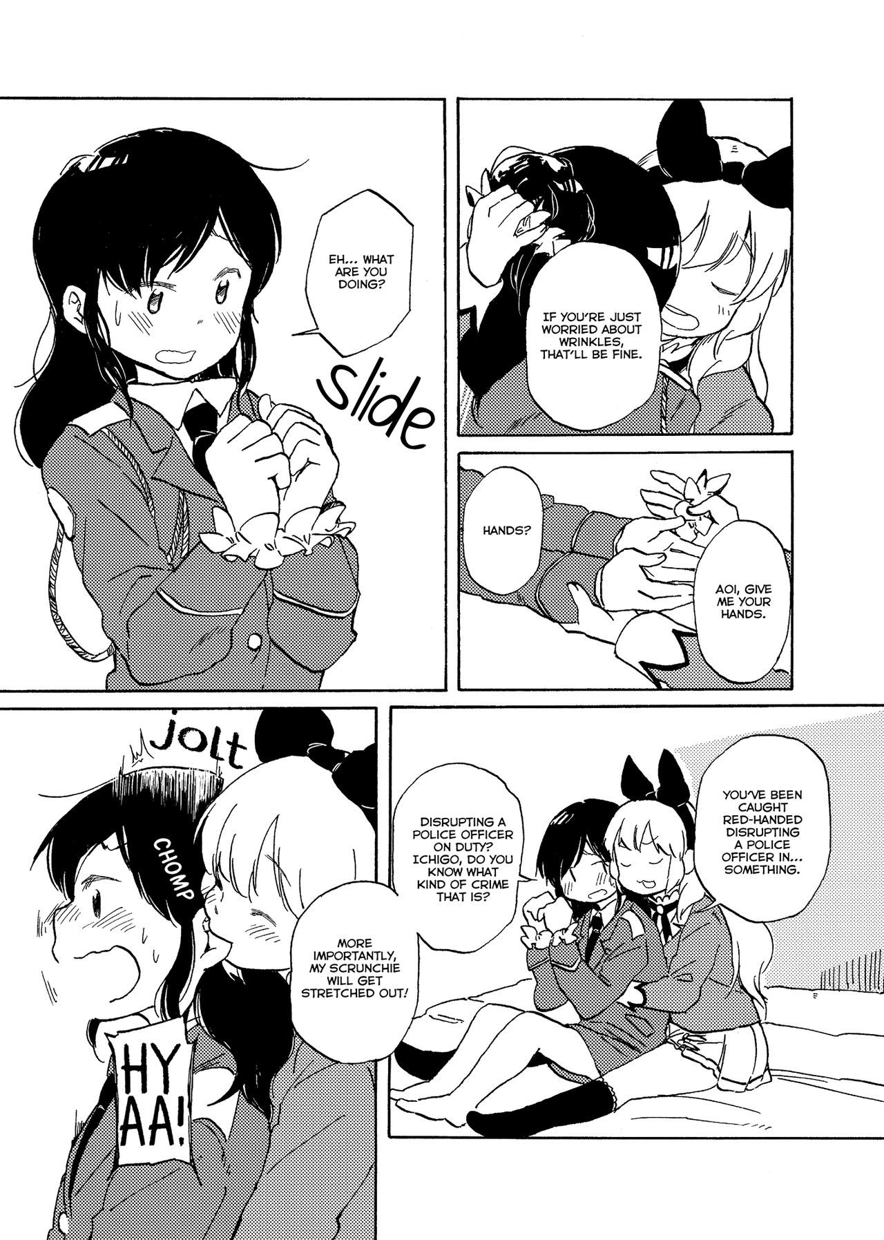 いちごちゃんがちょっとじわるなこんにちは|いちごがちょっといたずらだった日