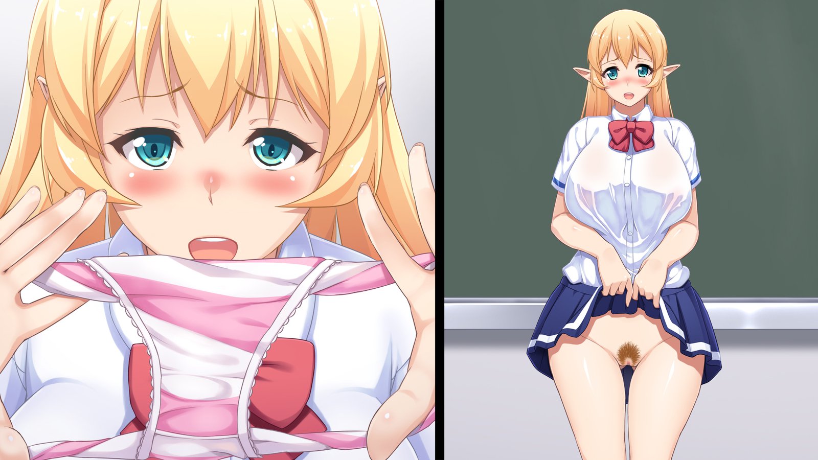 じゅんしんなエルフの留学生にHなことをおしえよう！