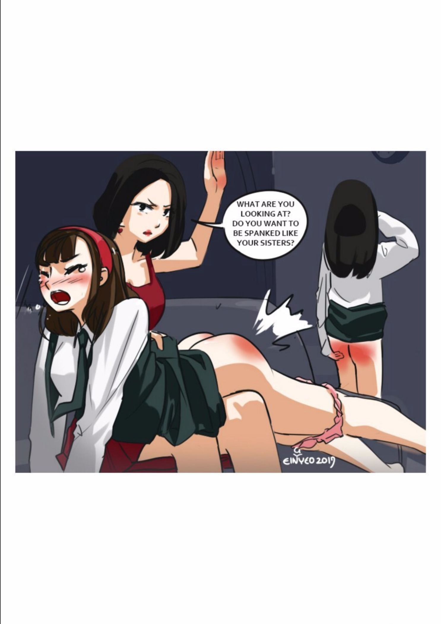 彼らの膝の上