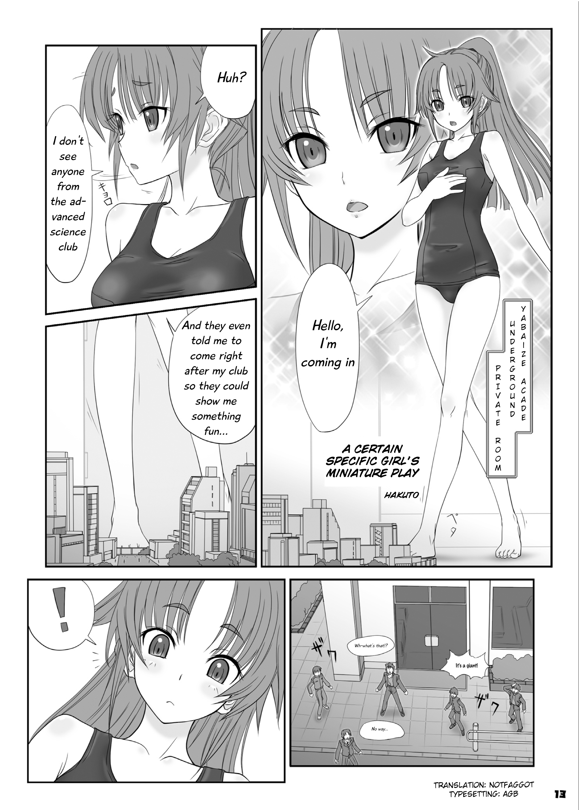 ある特定の少女のミニチュアプレイ ある特定の少女のミニチュアプレイ