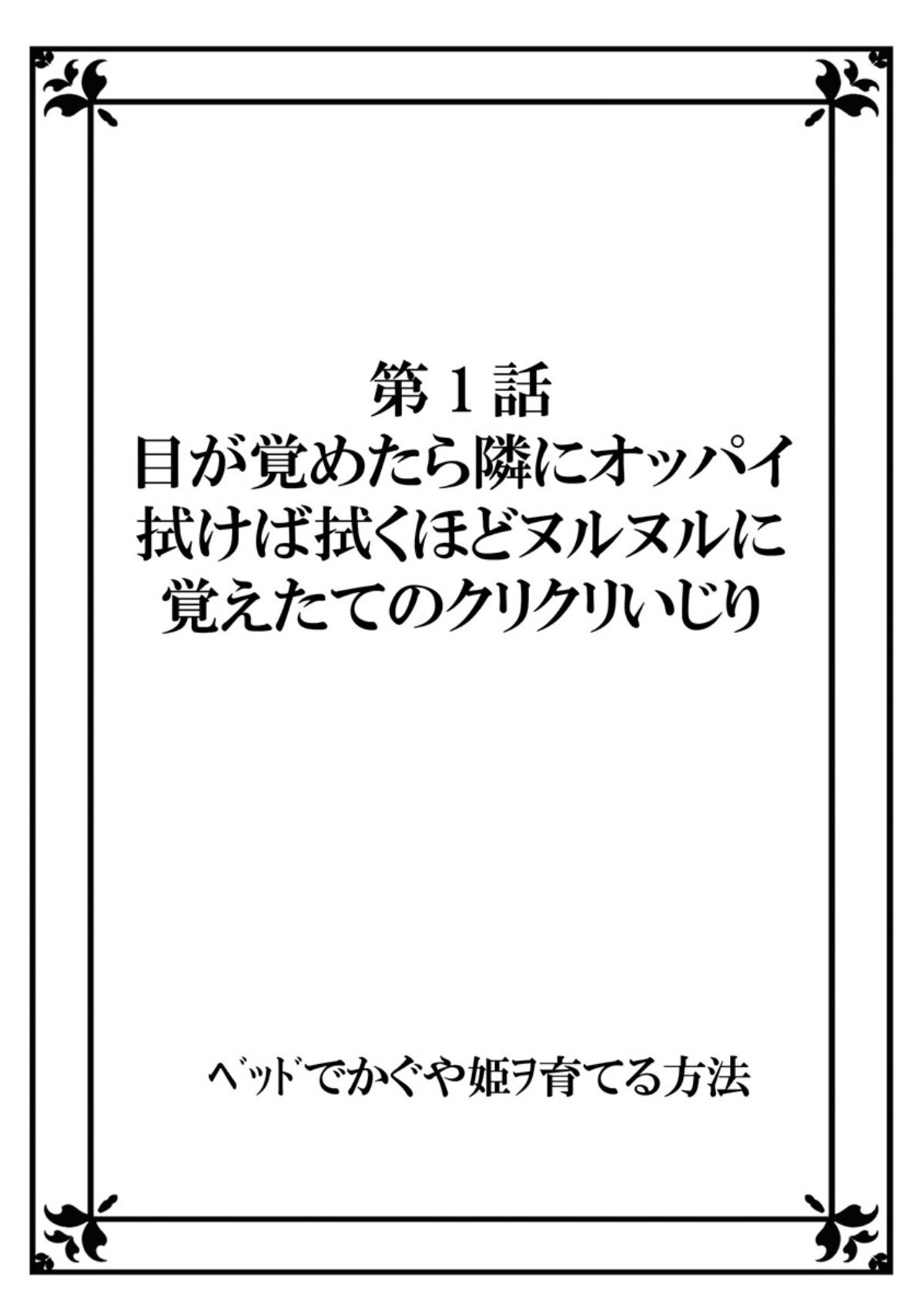 かぐや姫をベッドで育てる方法vol.1