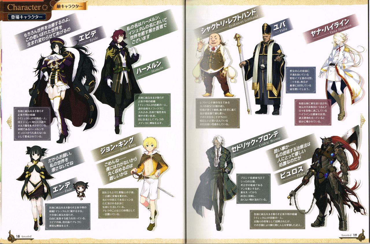 [アリスソフト] イブニクル2 設定資料・ラフ画集