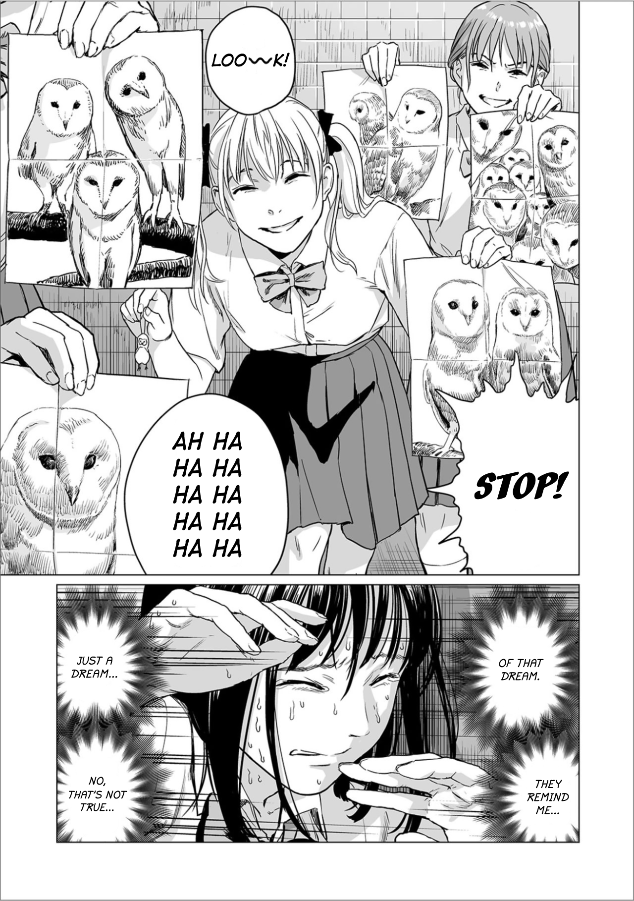 [雨がっぱ少女群] フクロウの指 (リョナキング vol.6) [英訳] [DL版]