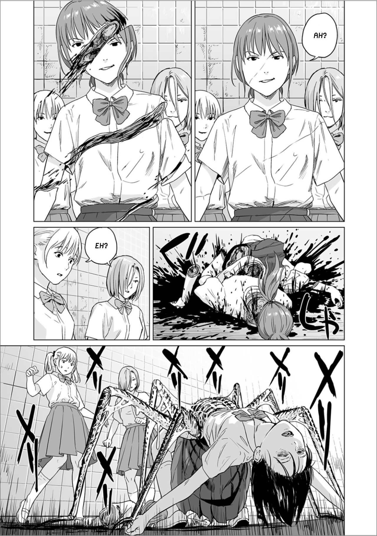 [雨がっぱ少女群] フクロウの指 (リョナキング vol.6) [英訳] [DL版]