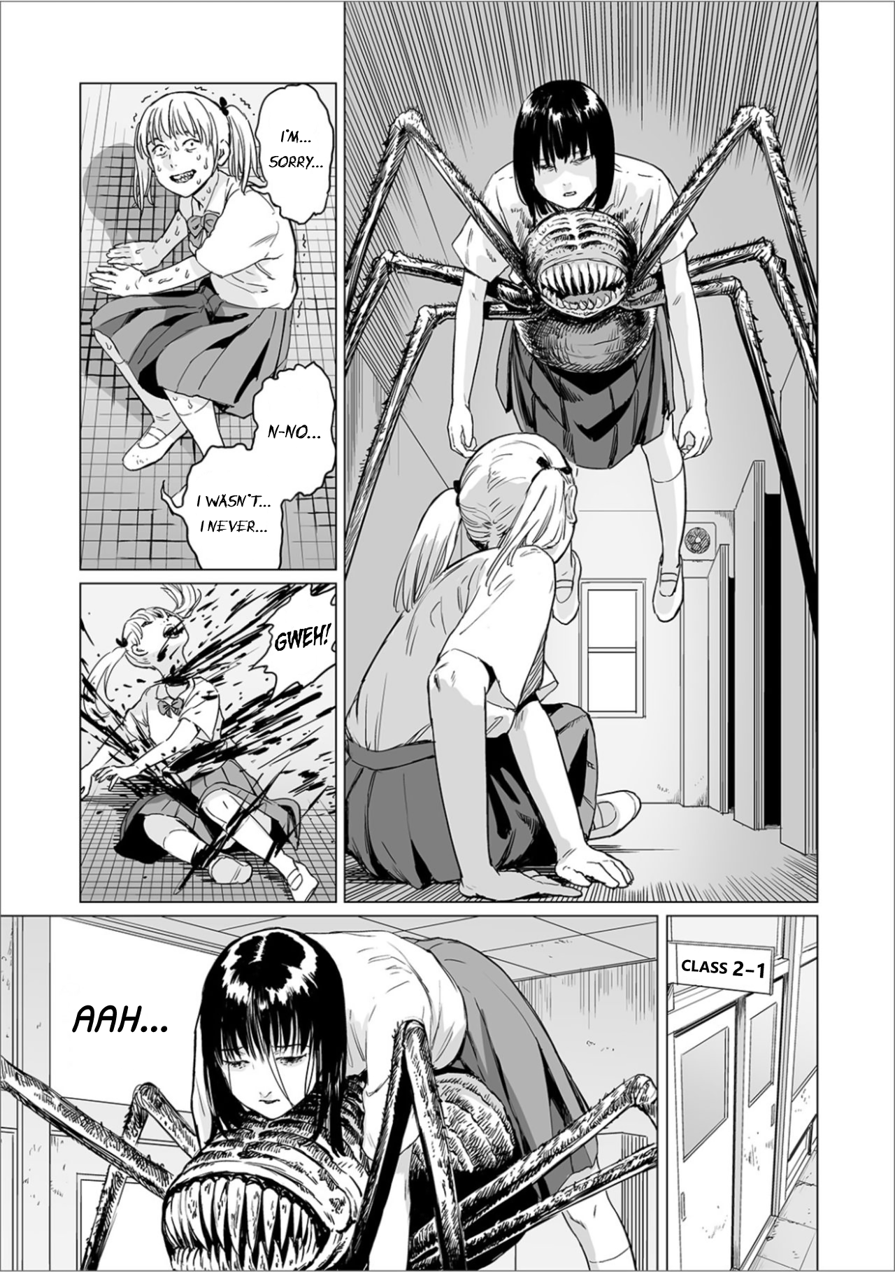 [雨がっぱ少女群] フクロウの指 (リョナキング vol.6) [英訳] [DL版]