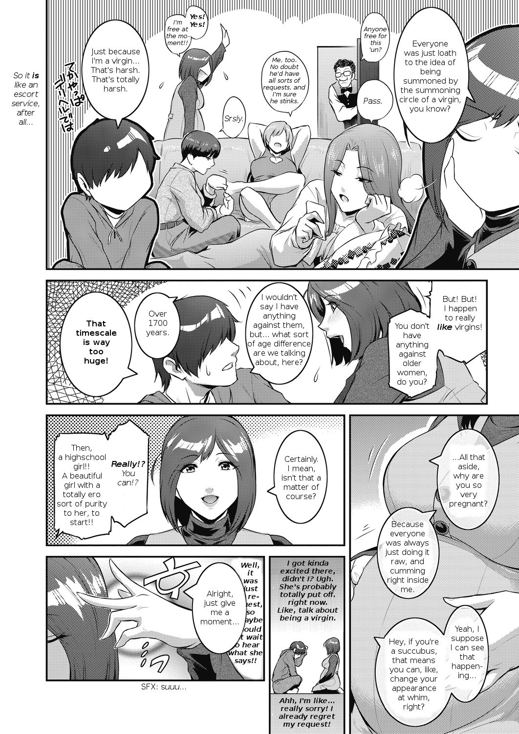 [ここのき奈緒] サキュバスを召喚してみたら妊婦だった件 (コミックホットミルク濃いめ vol.19) [英訳] [DL版]