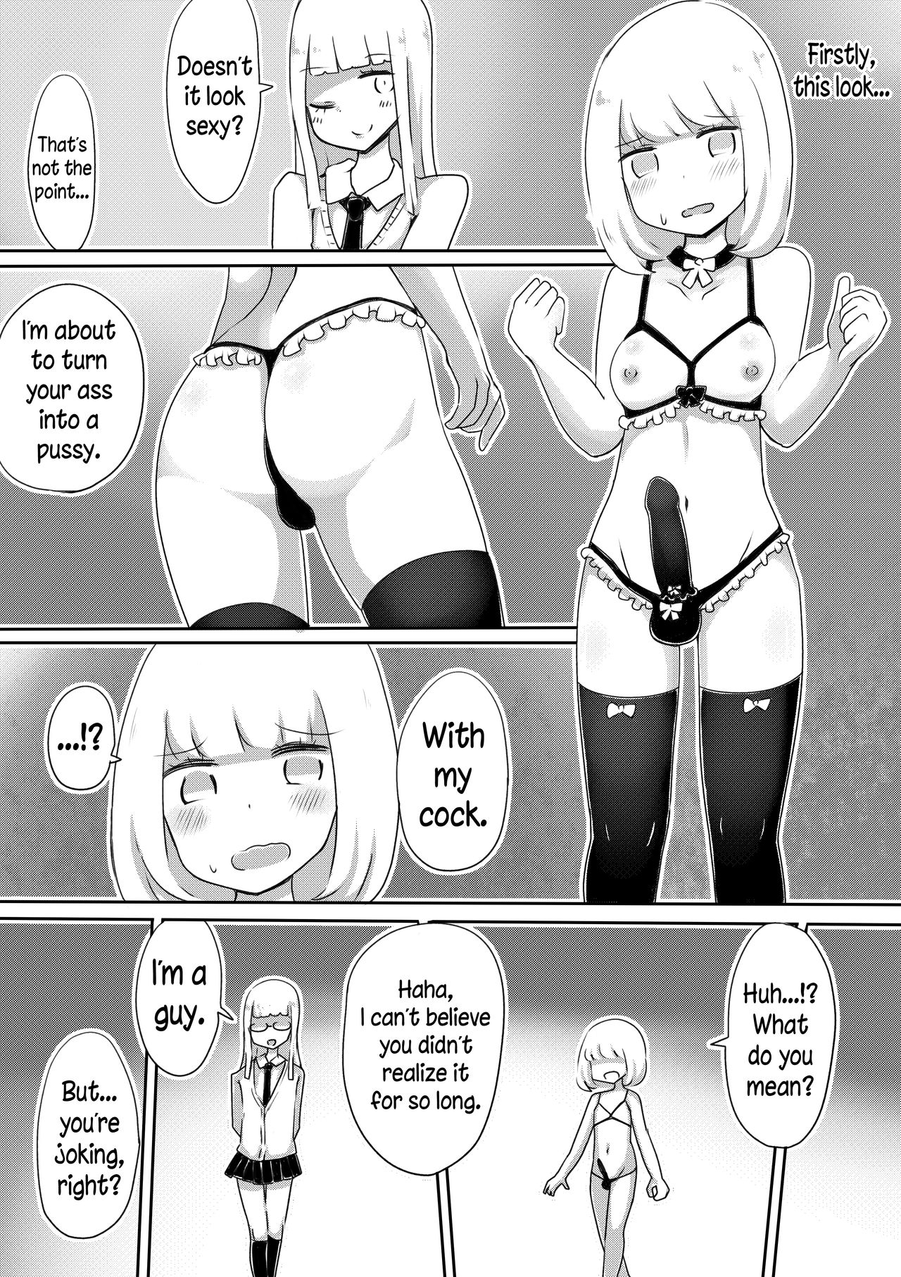 [むらさきにゃんこバー (ヴァエ)] 女装男子のつくりかた [英訳]