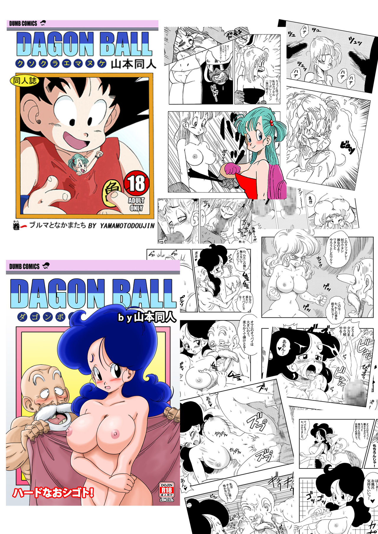 [山本同人] ビ◯デルVSス◯ポビッチ (ドラゴンボールZ) [中国翻訳] [カラー化]