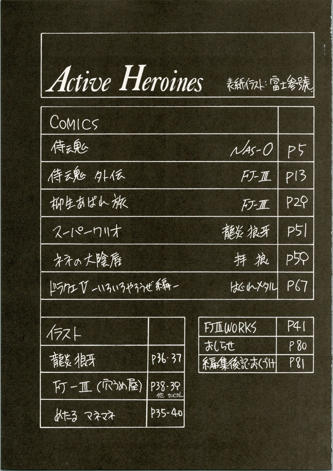 (C45) [富士参號工房 (よろず)] Active Heroines (よろず)