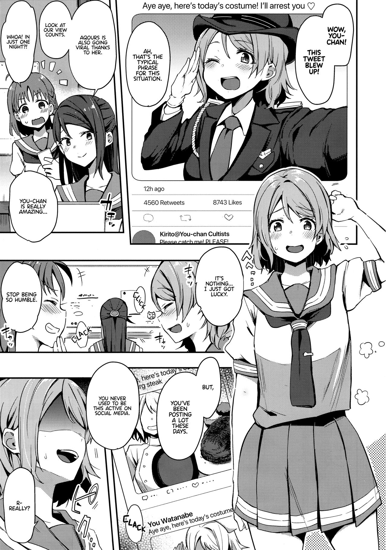 (C94) [陰謀の帝国 (印カ・オブ・ザ・デッド)] 露オナ辺裏垢ヨーソロー (ラブライブ! サンシャイン!!)[英訳]