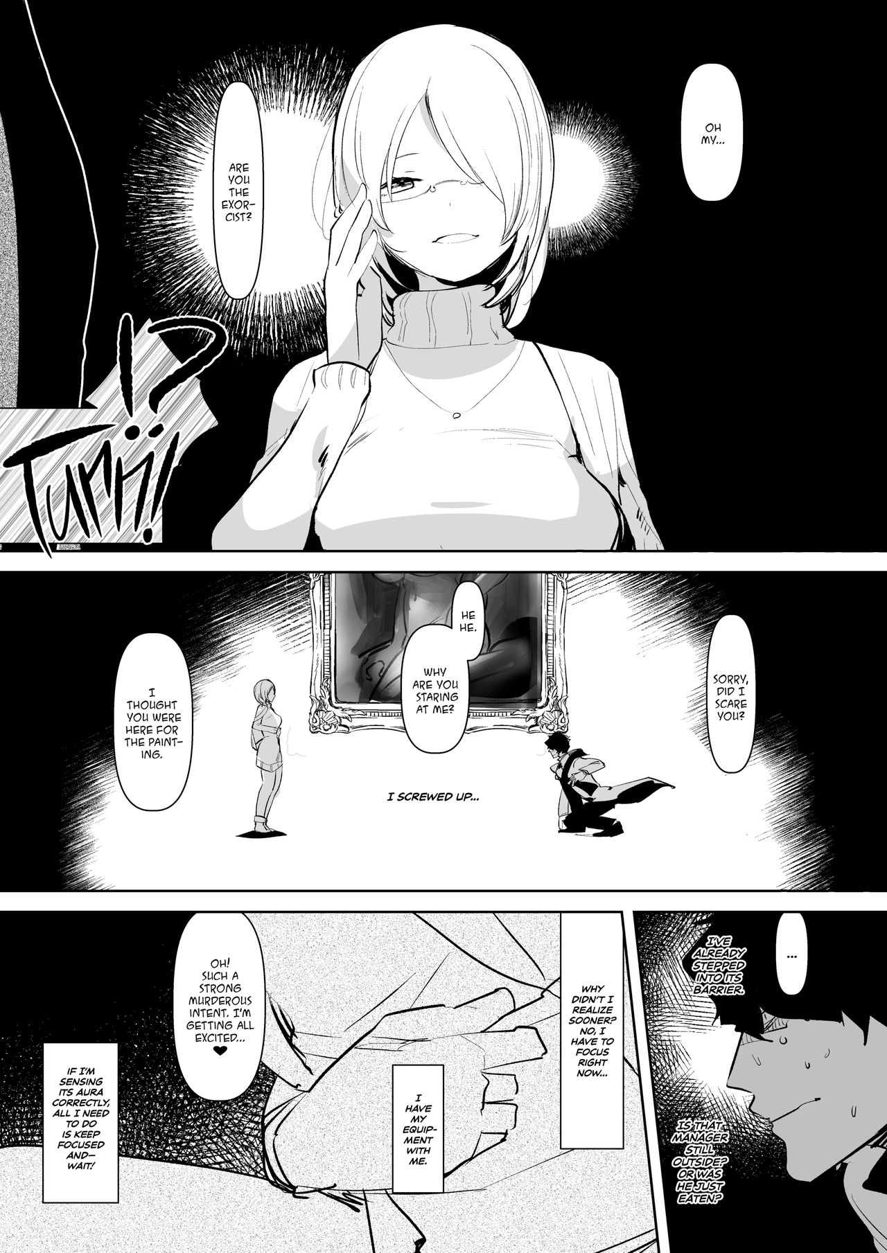 [愛昧亭 (愛昧亭うまみ)] 淫魔のふたなりチ○ポに敗北した退魔師の俺は… [英訳] [無修正] [DL版]