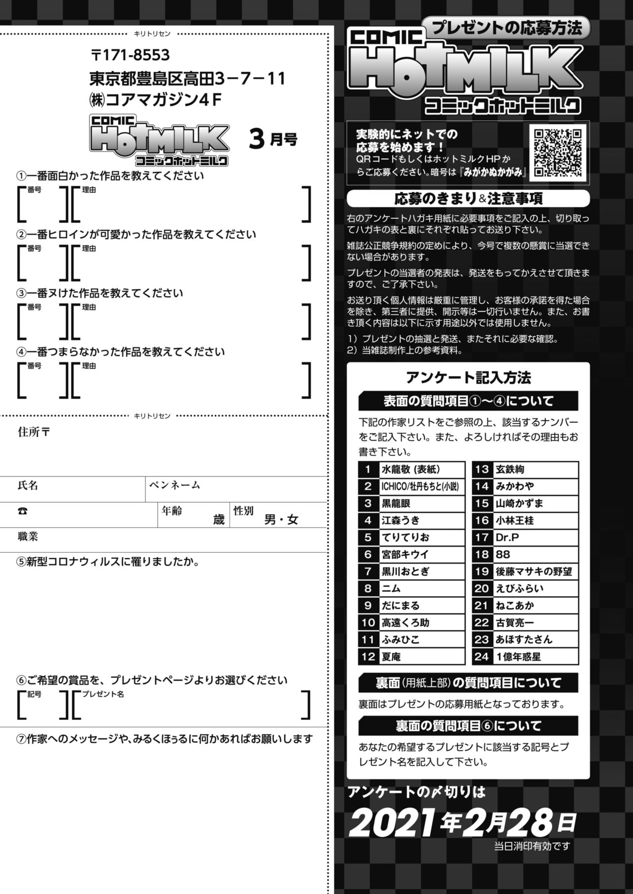 コミックホットミルク 2021年3月号 [DL版]