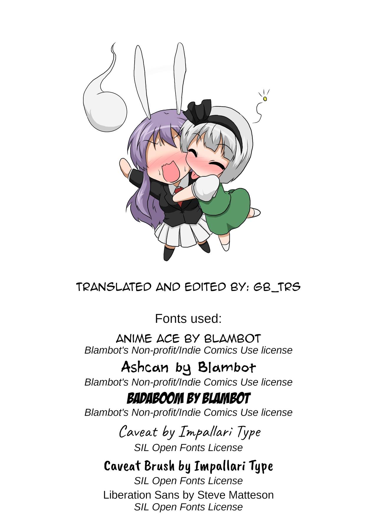 [あめしょー (三日月ネコ)] 玉兎が半人で半人が玉兎で (東方Project) [英訳] [DL版]