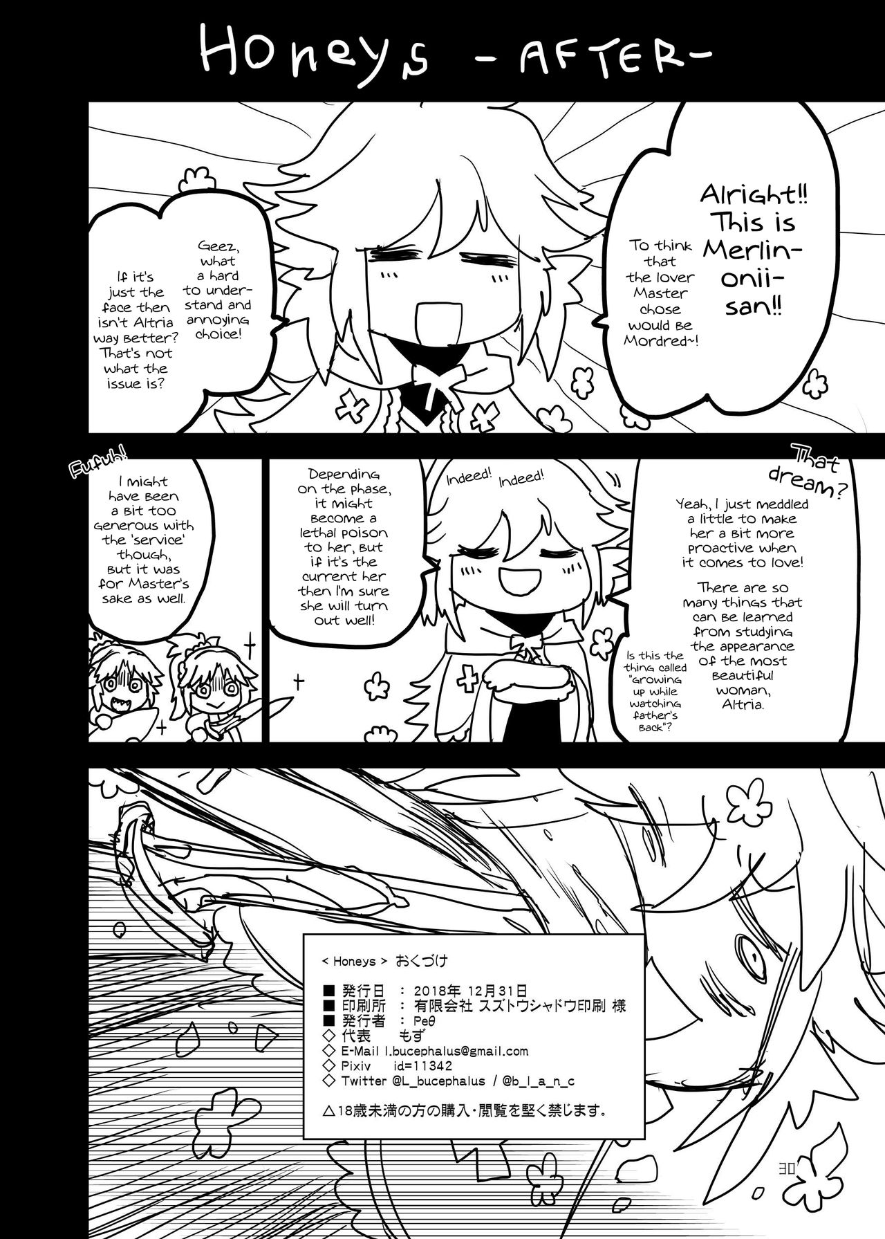 [Peθ (もず)] Honeys (Fate/Grand Order) [英訳] [DL版]