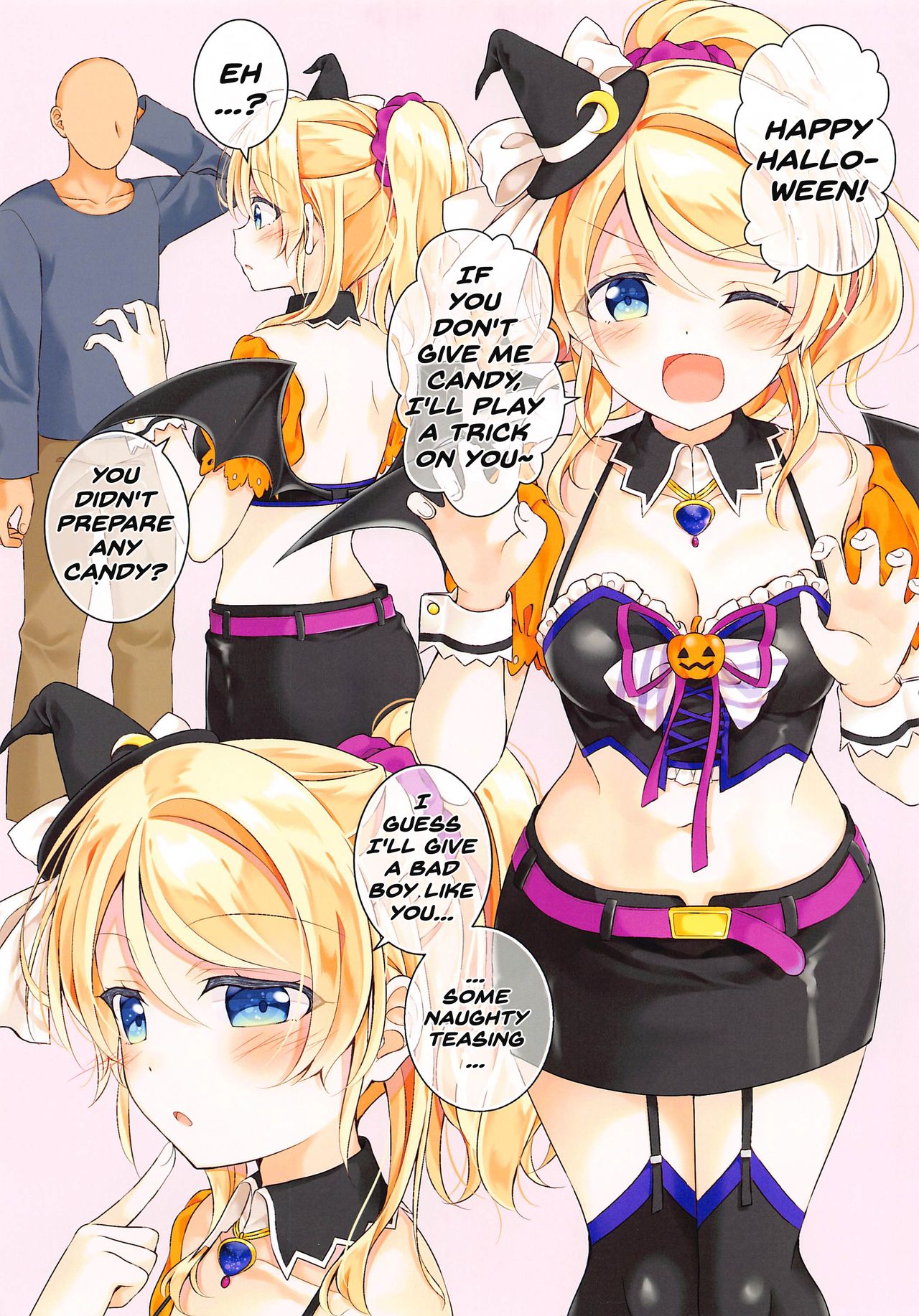 (AC2) [玄米茶 (モグ)] ハロウィン絵里ちゃんとえっちする本 (ラブライブ!) [英訳]