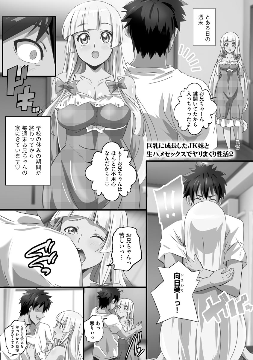 [鷲塚翔] 巨乳JKに成長した妹といちゃえろ孕ませ生活 [DL版]