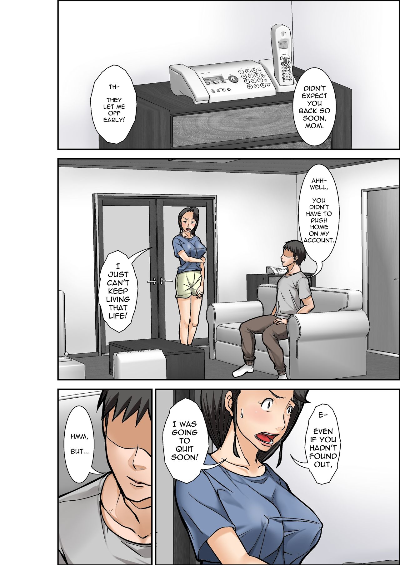 [ほよよ堂] 普通の主婦が風俗に堕ちた理由～息子編～その三 [英訳]